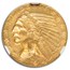 1914-D $5 Indian Gold Half Eagle MS-63 NGC