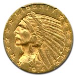 1914-D $5 Indian Gold Half Eagle MS-63 PCGS