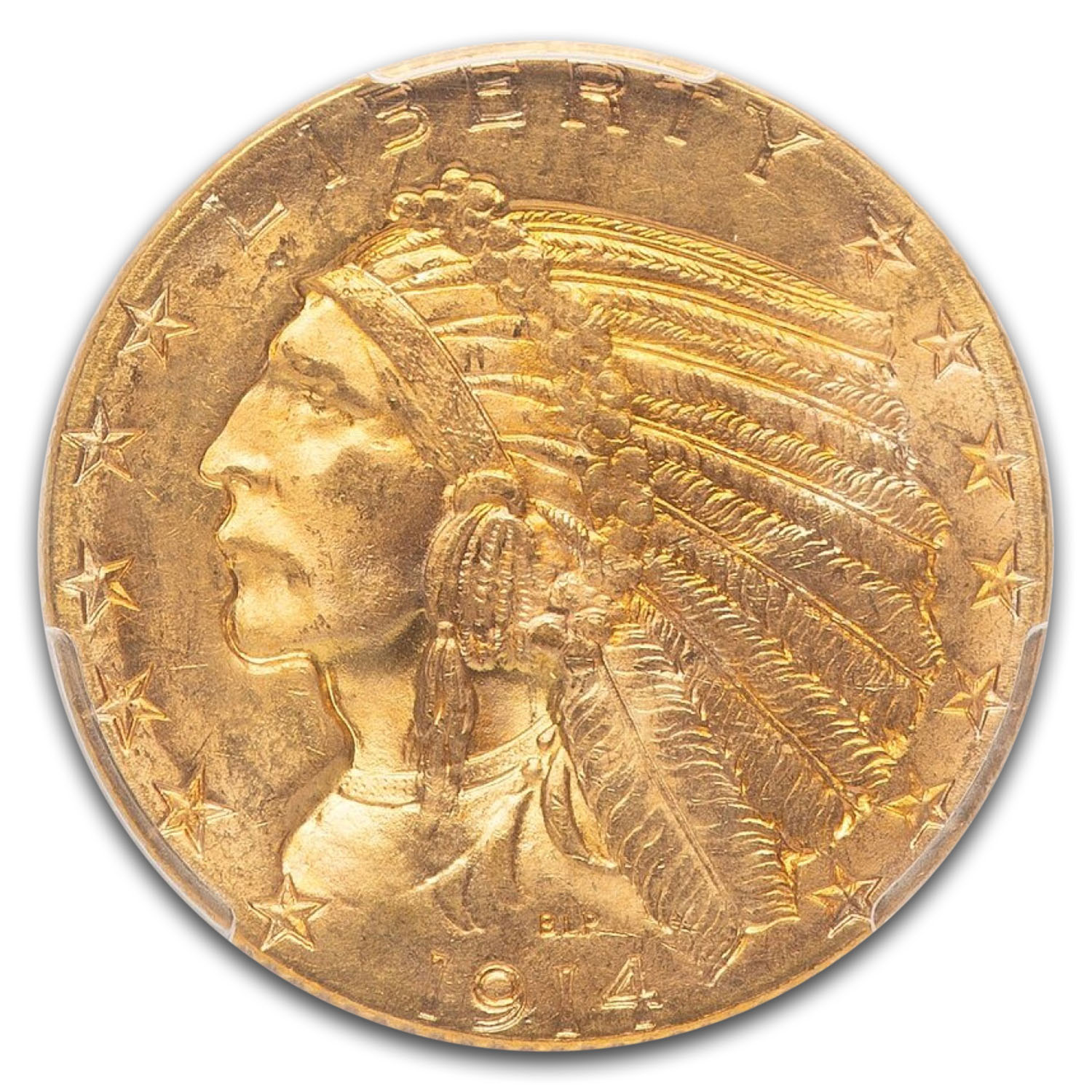 1914 D Indian Head Half Eagle Value - APMEX