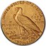 1914-D $5 Indian Gold Half Eagle XF