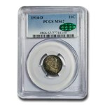 1914-D Barber Dime MS-62 PCGS CAC