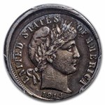 1914-D Barber Dime XF-40 PCGS (Struck 5% off Center)