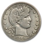 1914-D Barber Quarter Fine