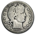 1914-D Barber Quarter Good/VG