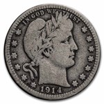 1914-D Barber Quarter VG