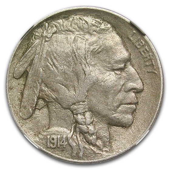 1914-D Buffalo Nickel AU-53 NGC