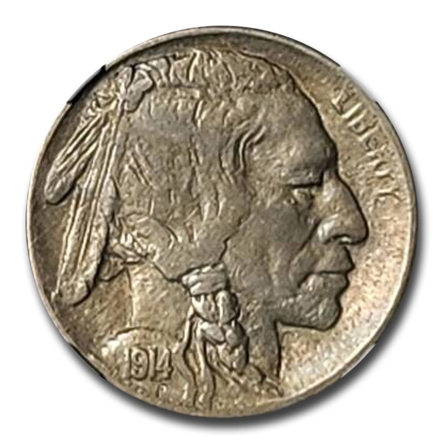 1914-D Buffalo Nickel AU-53 NGC