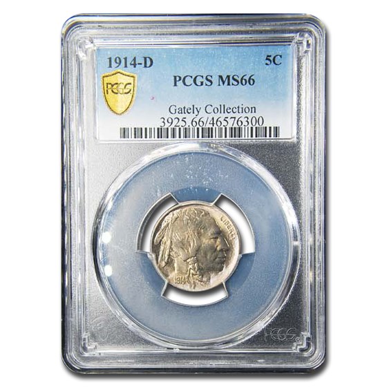 1914-D Buffalo Nickel MS-66 PCGS 1914-D Buffalo Nickel MS-66 PCGS