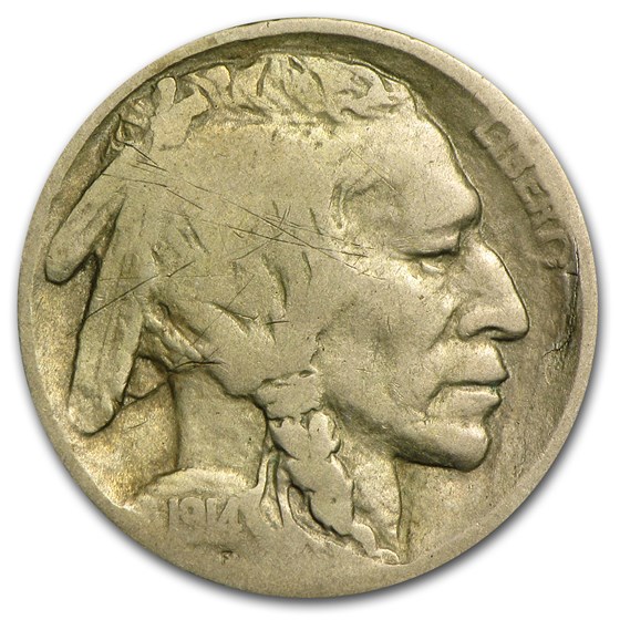 1914-D Buffalo Nickel VG (Scratches) 1914-D Buffalo Nickel VG (Scratches)