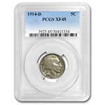 1914-D Buffalo Nickel XF-45 PCGS