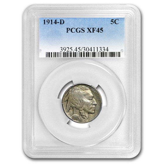 1914-D Buffalo Nickel XF-45 PCGS 1914-D Buffalo Nickel XF-45 PCGS