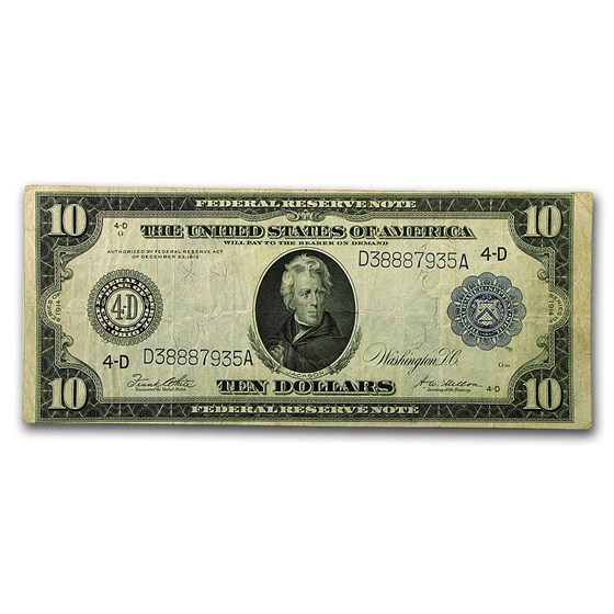 1914 (D-Cleveland) $10 FRN VF (Fr#919A) 1914 (D-Cleveland) $10 FRN VF (Fr#919A)