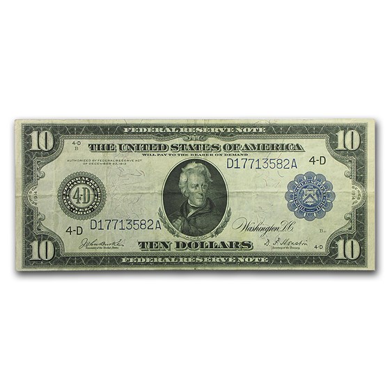 1914 (D-Cleveland) $10 FRN VF 1914 (D-Cleveland) $10 FRN VF