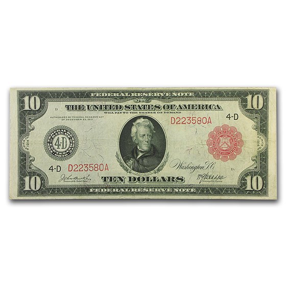 1914 (D-Cleveland) $10 FRN VF 1914 (D-Cleveland) $10 FRN VF