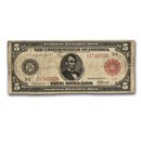 1914 (D-Cleveland) $5.00 FRN Ch Fine (Fr#835) Red Seal