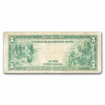 1914 (D-Cleveland) $5.00 FRN Fine (Fr#835b) Red Seal