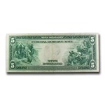 1914 (D-Cleveland) $5.00 FRN VF (Fr#858)