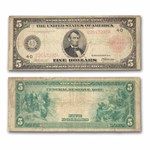 1914 (D-Cleveland) $5.00 FRN VG (Fr#835b) Red Seal
