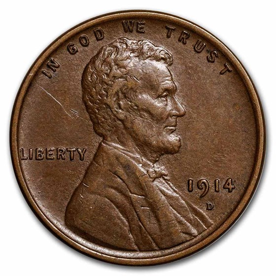 1914-D Lincoln Cent AU 1914-D Lincoln Cent AU