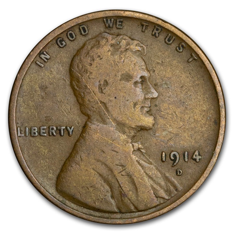 1914-D Lincoln Cent Fine Details