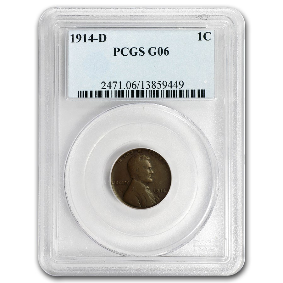 1914-D Lincoln Cent Good-6 PCGS
