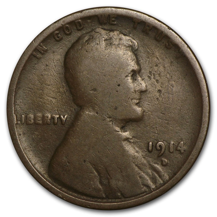 1914-D Lincoln Cent Good