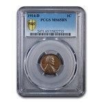 1914-D Lincoln Cent MS-65 PCGS (Brown)