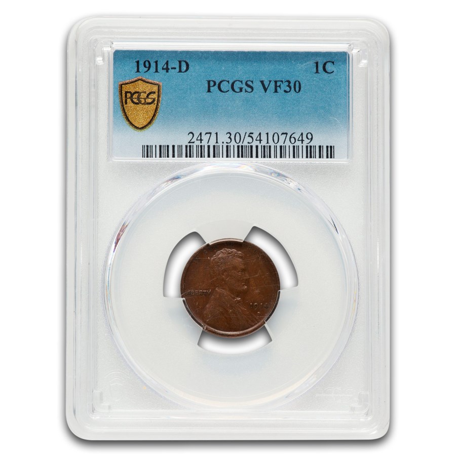 1914-D Lincoln Cent VF-30 PCGS
