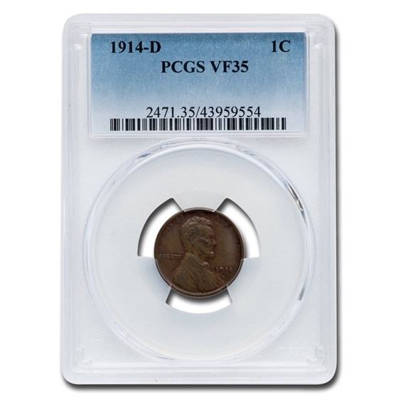 1914-D Lincoln Cent VF-35 PCGS 1914-D Lincoln Cent VF-35 PCGS