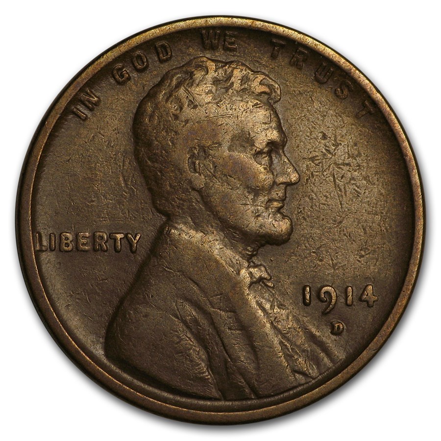 1914-D Lincoln Cent VF