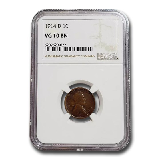 1914-D Lincoln Cent VG-10 NGC 1914-D Lincoln Cent VG-10 NGC