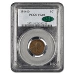 1914-D Lincoln Cent VG-10 PCGS CAC