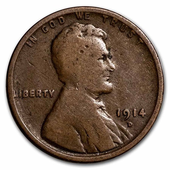 1914-D Lincoln Cent VG