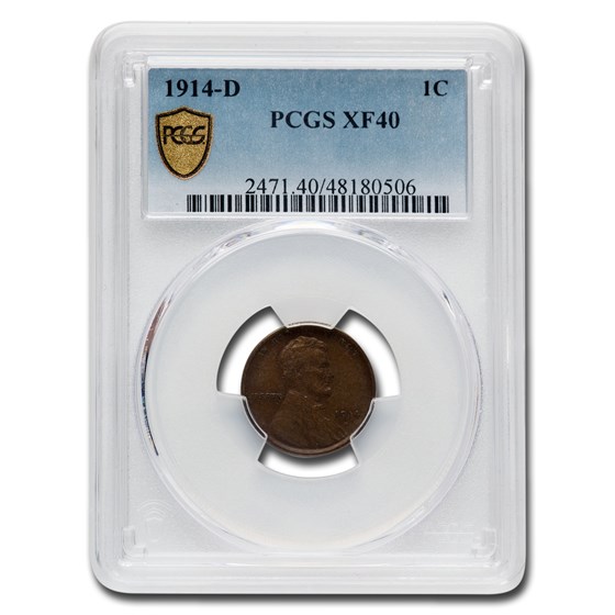 1914-D Lincoln Cent XF-40 PCGS 1914-D Lincoln Cent XF-40 PCGS