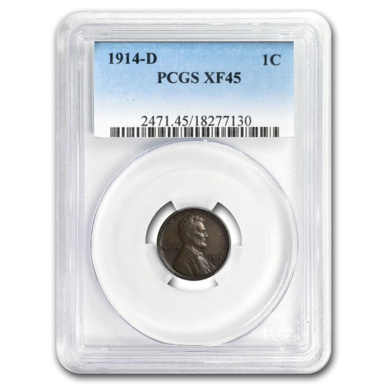 1914-D Lincoln Cent XF-45 PCGS 1914-D Lincoln Cent XF-45 PCGS