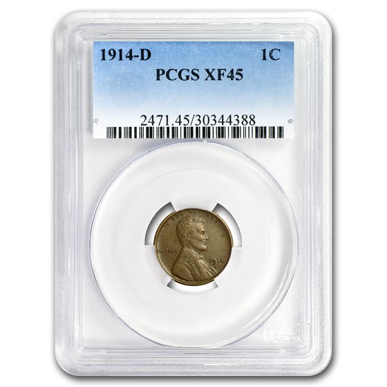 1914-D Lincoln Cent XF-45 PCGS 1914-D Lincoln Cent XF-45 PCGS