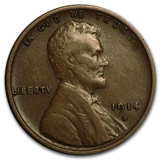1914-D Lincoln Cent XF 1914-D Lincoln Cent XF