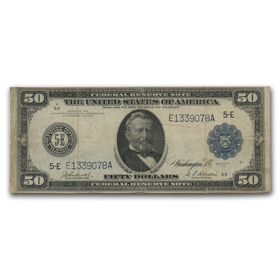 1914 (E-Richmond) $50 FRN VF (Fr#TBD)