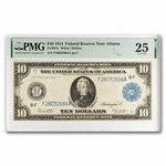 1914 (F-Atlanta) $10 FRN VF-25 PMG (Fr#927A)