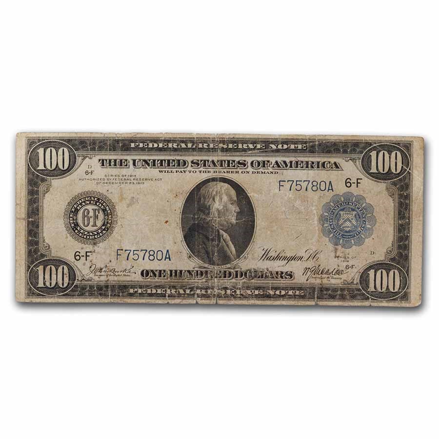 1914 (F-Atlanta) $100 FRN VG (Fr#1104)