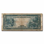 1914 (F-Atlanta) $5.00 FRN F (Fr#867A)