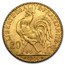 1914 France Gold 20 Francs Rooster BU