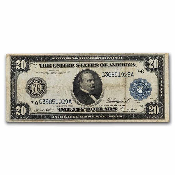1914 (G-Chicago) $20 FRN Fine (Fr#991A) 1914 (G-Chicago) $20 FRN Fine (Fr#991A)