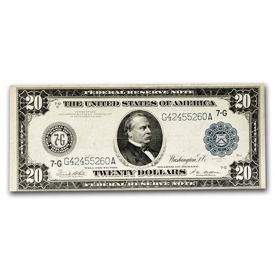 1914 (G-Chicago) $20 FRN VF (Fr#991A) 1914 (G-Chicago) $20 FRN VF (Fr#991A)