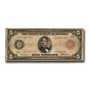 1914 (G-Chicago) $5.00 FRN VG (Fr#838) Red Seal