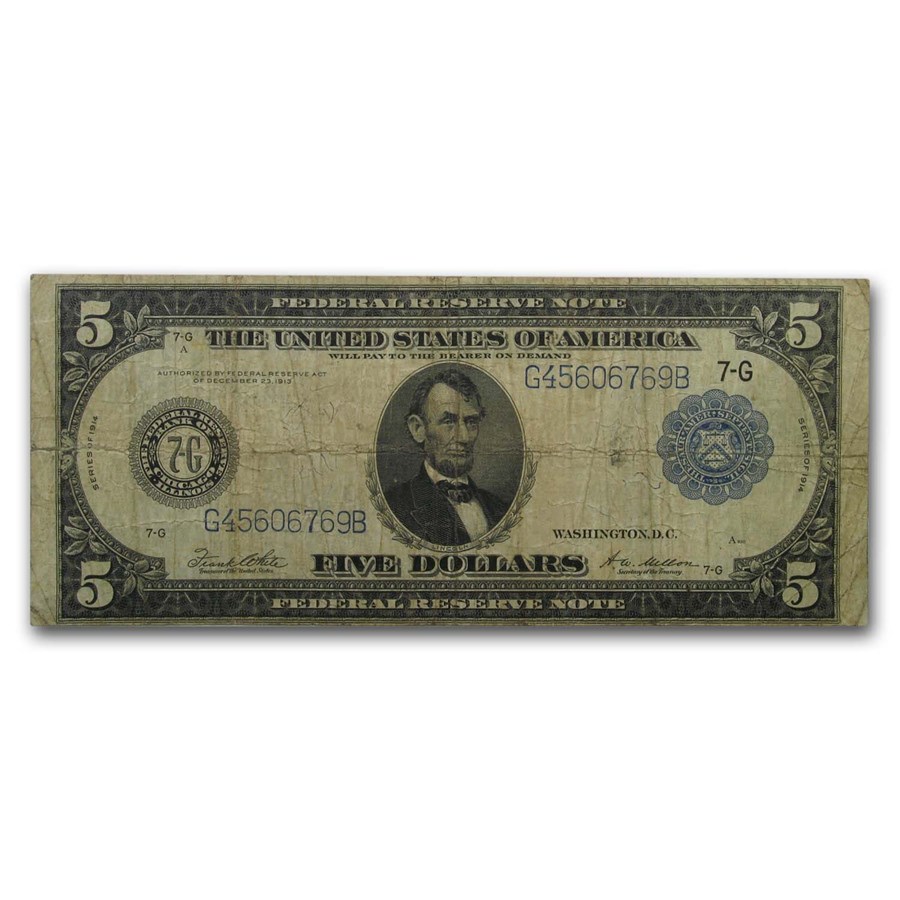 1914 (G-Chicago) $5.00 FRN VG (Fr#TBD)