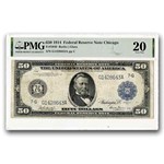 1914 (G-Chicago) $50 FRN VF-20 PMG (Fr#1049)