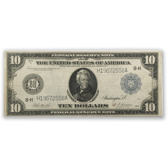 1914 (H-St. Louis) $10 FRN VF (Fr#934) 1914 (H-St. Louis) $10 FRN VF (Fr#934)