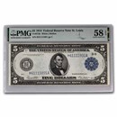 1914 (H-St. Louis) $5.00 FRN CH AU-58 EPQ PMG (Fr#875b)