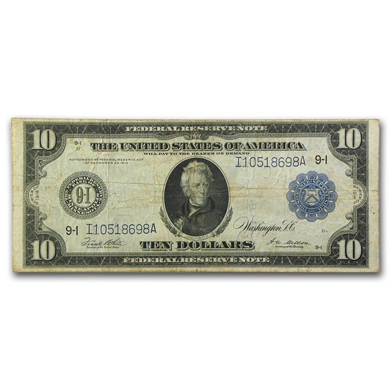 1914 (I-Minneapolis) $10 FRN Fine+ 1914 (I-Minneapolis) $10 FRN Fine+